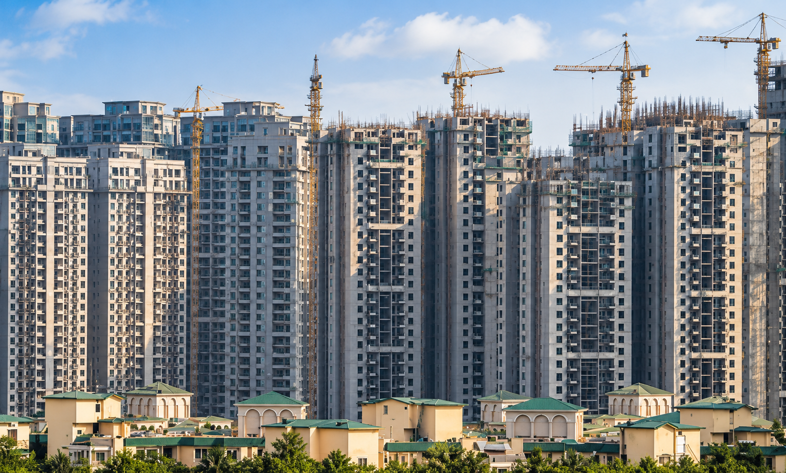 Urban development representing the Navi Mumbai Airport Influence Notified Area