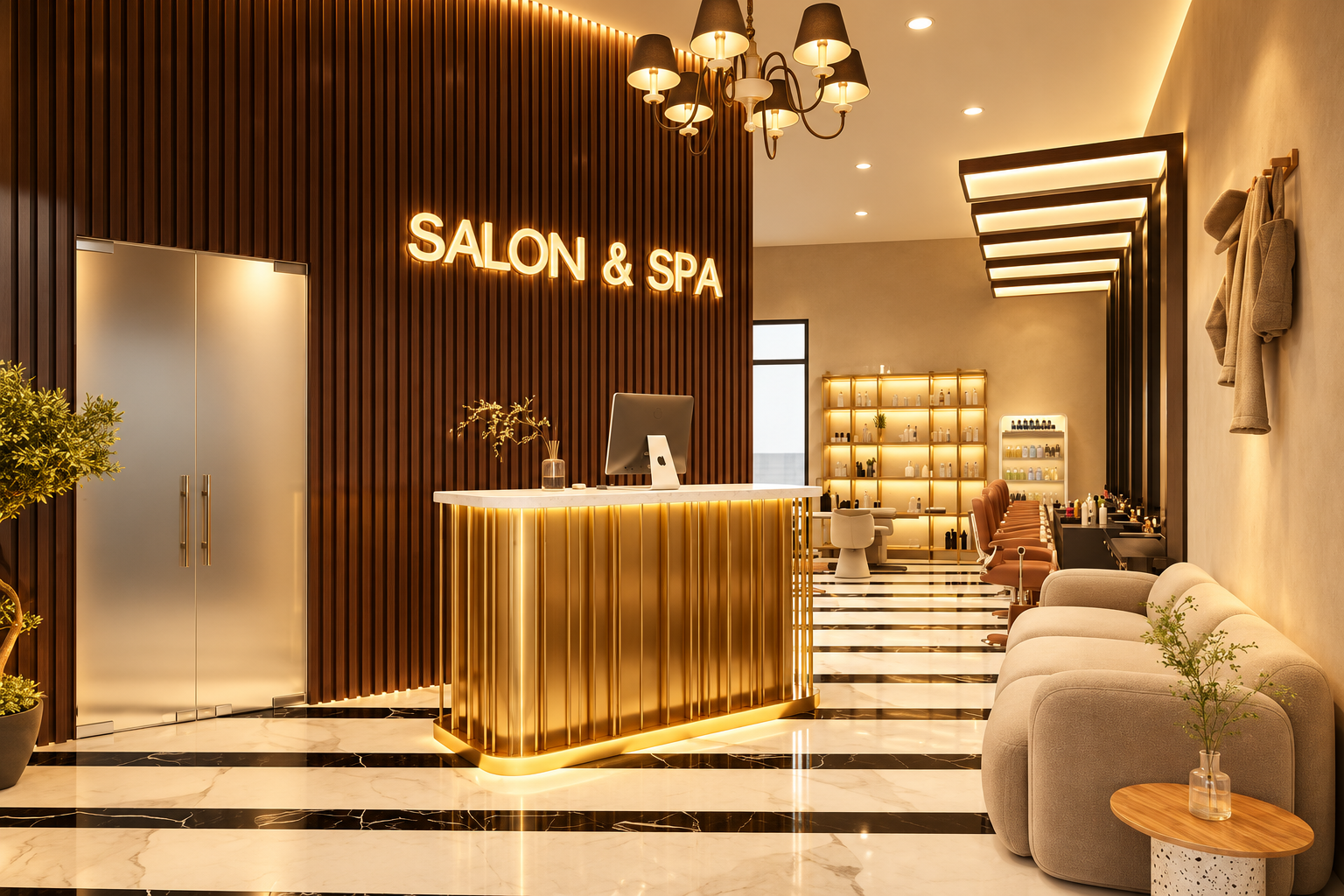 Official artist impression of the themed spa and massage facility at The Arena