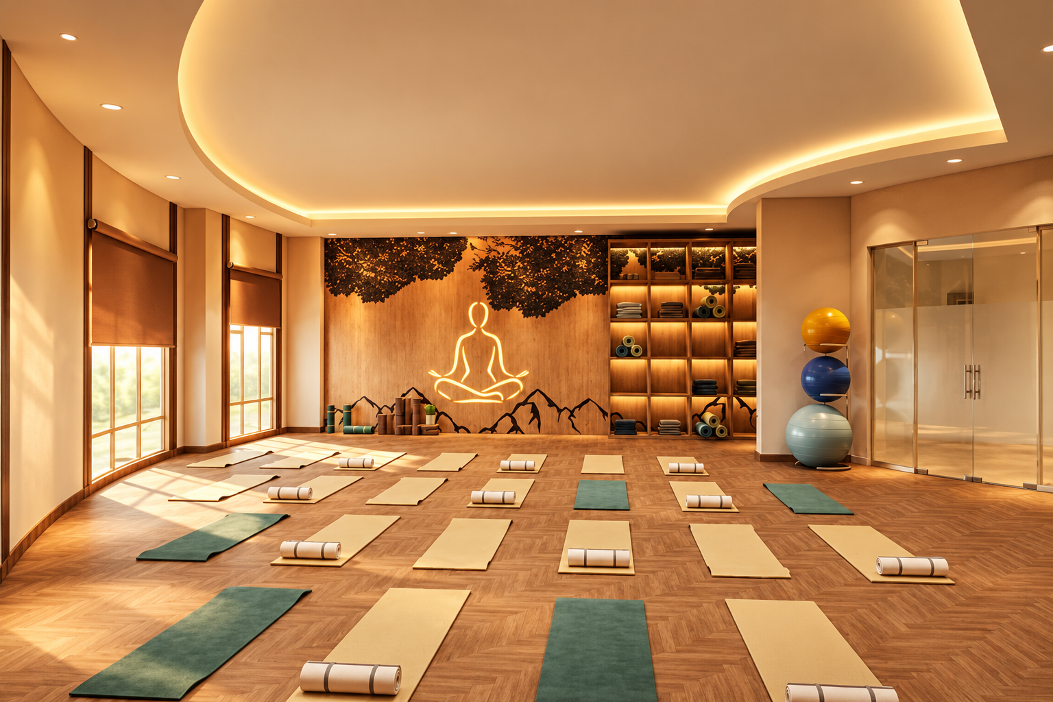 Official artist impression of the yoga centre at The Arena